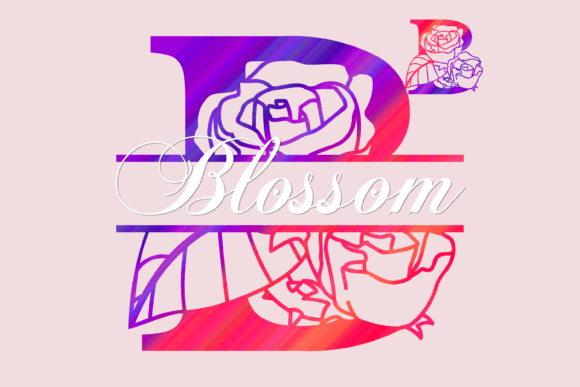 Blossom Split Typeface: A Floral Touch for Handmade Branding