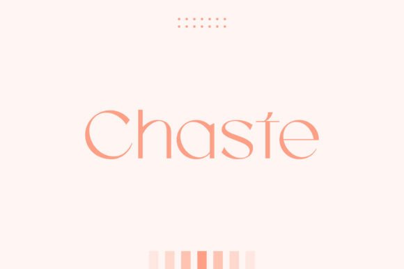 Chaste: The Elegant Sans Serif Typeface for Modern Crafters