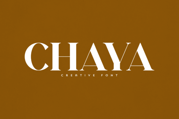 Chaya: The Elegant Serif Font for Modern Editorial Design