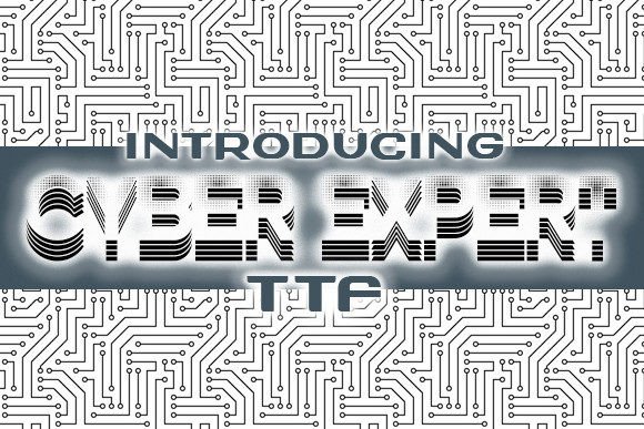 Cyber Expert Typeface: A Stylish 3D Font for Modern Brands