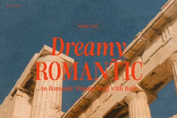 Dreamy Romantic: A Serif Typeface for Editorial Excellence