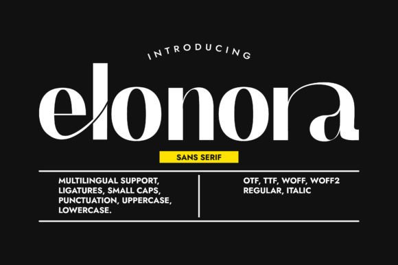 Elonora: The Elegant Sans Serif Font for Handmade Branding
