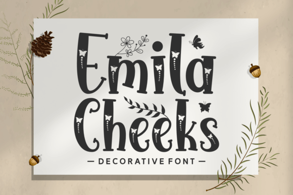 Emila Cheeks: The Butterfly-Themed Typeface for Scroll-Stopping Campaigns
