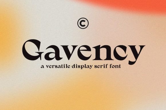 Gavency Typeface: Elevating Campaign Visuals with Elegant Serif Design