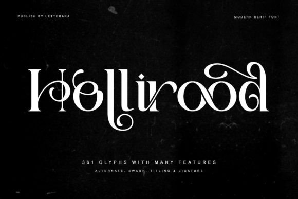 Hollirood: Elevating Digital Brand Identity with Elegant Serif Typography