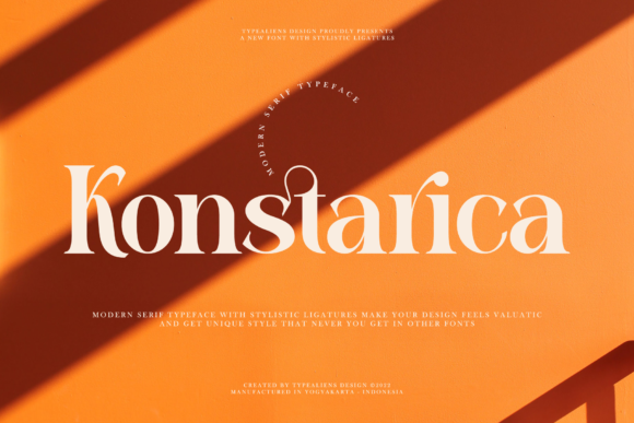 Konstarica: A Serif Font for Polished Digital Branding