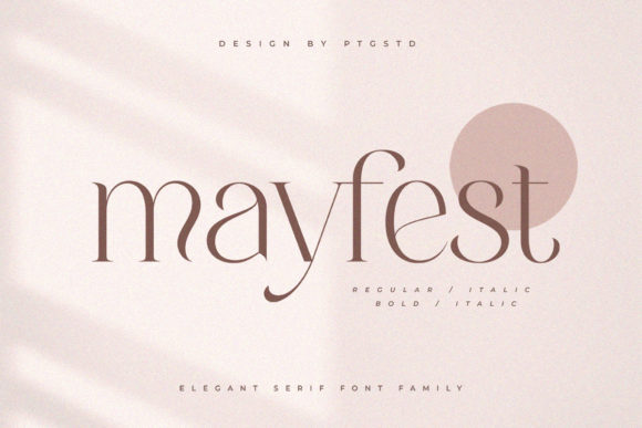 Mayfest: A Stylish Serif Font for Modern Web Design