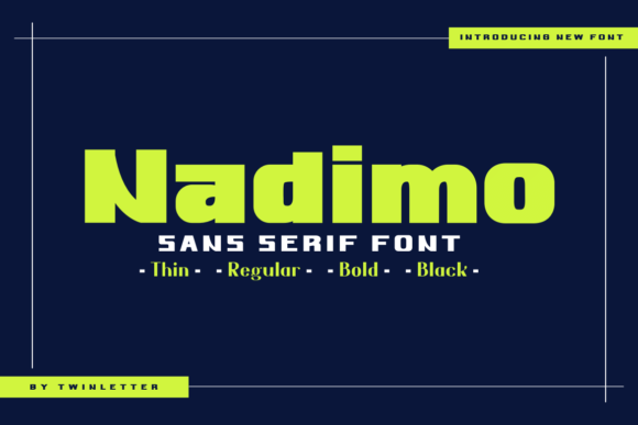 Nadimo: A Modern Sans Serif Typeface for Editorial Design