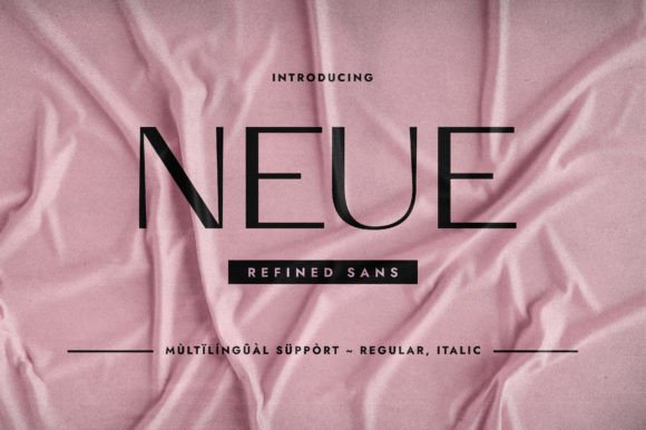 Neue Typeface: Elevating Campaign Visuals with Refined Sans Serif Design