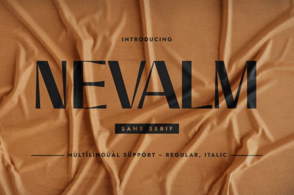Nevalm Typeface Review: Elevating Campaign Visuals with Classy Sans Serif Design