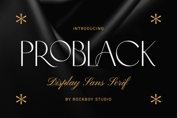 Problack: The Elegant Sans Serif Typeface for Handmade Brands
