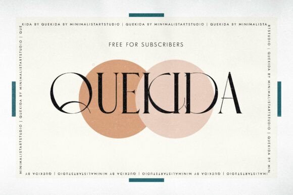 Quekida: The Elegant Serif Font for Handmade Labels and Wedding Prints