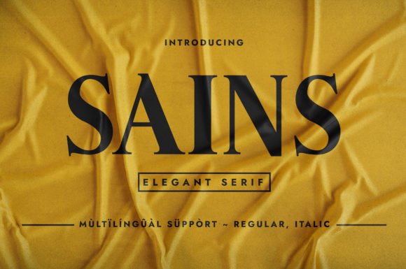 Sains Typeface: Elevating Brand Identity with Minimalist Elegance