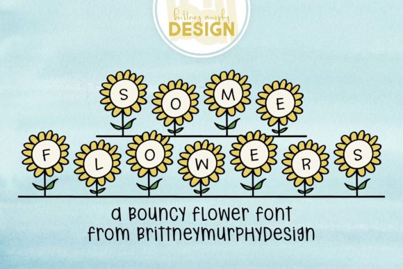 Someflowers: A Bouncy Display Font for Modern Web Design
