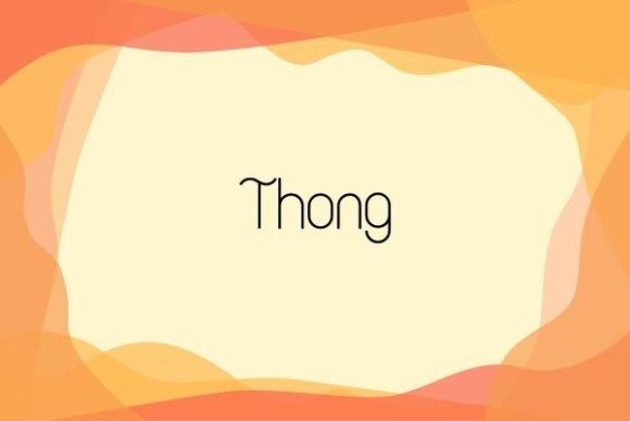 Thong: A Curvy Display Typeface for Modern Editorial Design