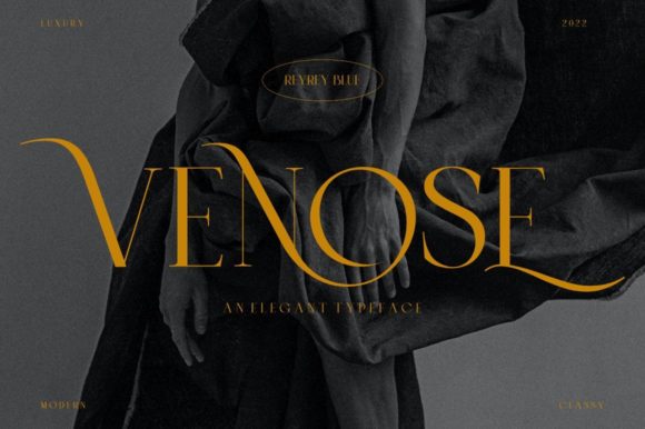 Venose Typeface: Elevating Editorial Design with Classy Modernity