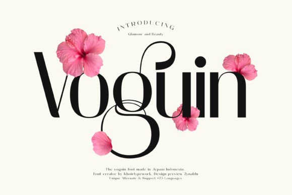 Voguin Typeface: Elevating Editorial Design with Graceful Sans Serif Style