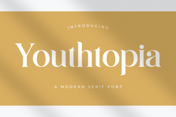 Youthtopia: The Elegant Serif Typeface for Modern Crafters