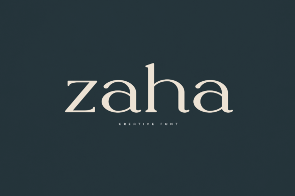 Zaha: The Elegant Serif Typeface for Unique Branding